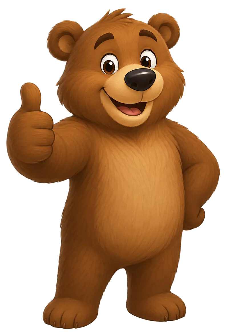 Medvídek Bear Hugs s palcem nahoru